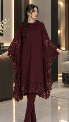 بافت جلو بسته اکریلیک  4545 زرشکی